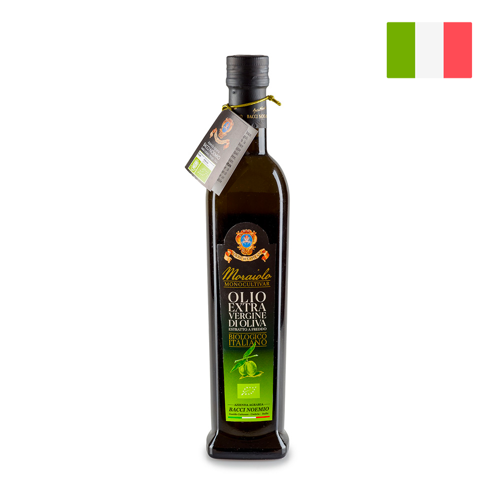 Bacci Noemio Organic Extra Virgin Olive Oil (500ml) – 100% Moraiolo