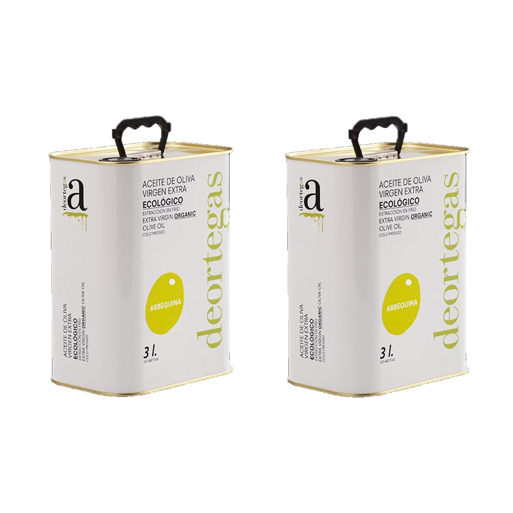 Deortegas Organic Extra Virgin Olive Oil (3L CAN) - 100% Arbequina