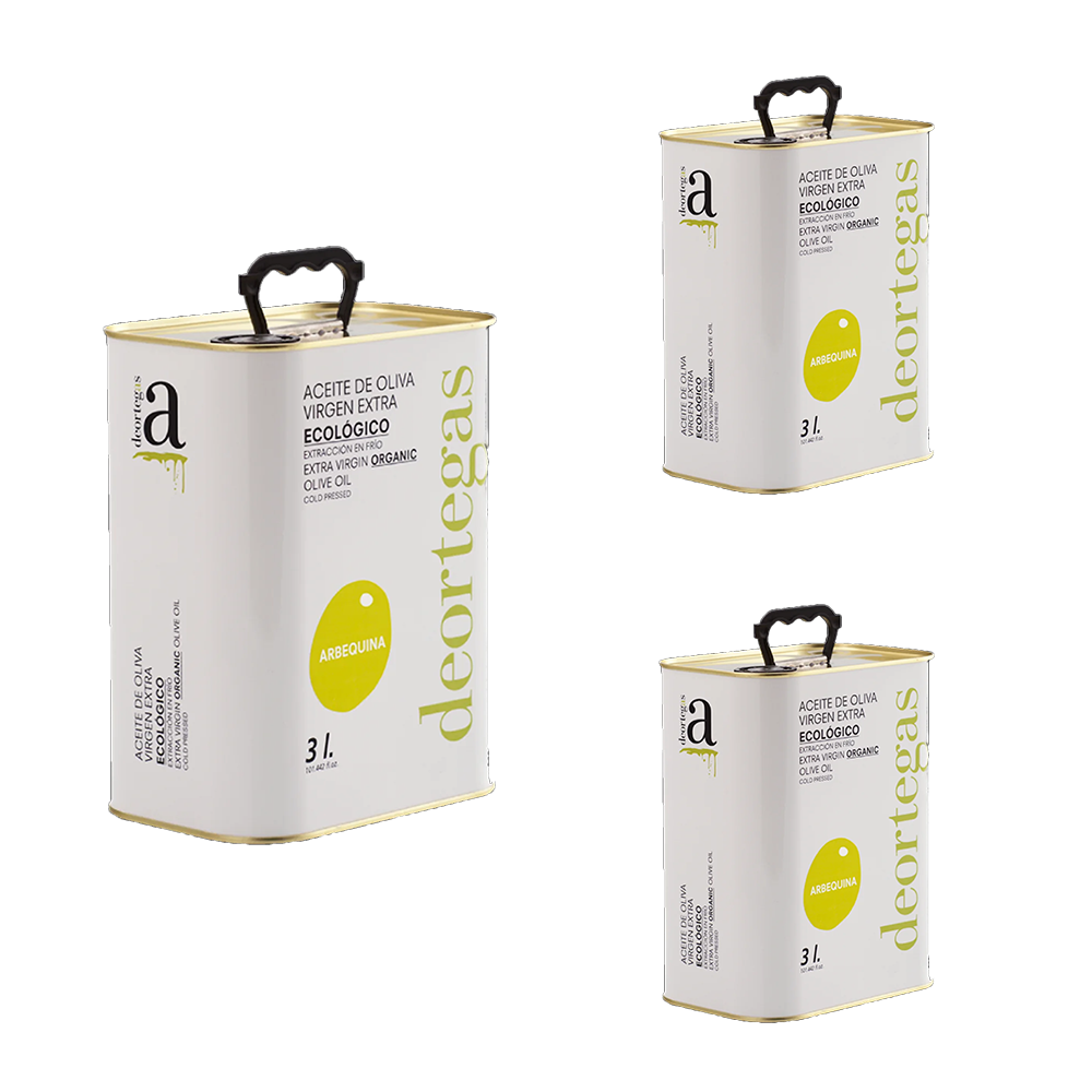Deortegas Organic Extra Virgin Olive Oil (3L CAN) - 100% Arbequina