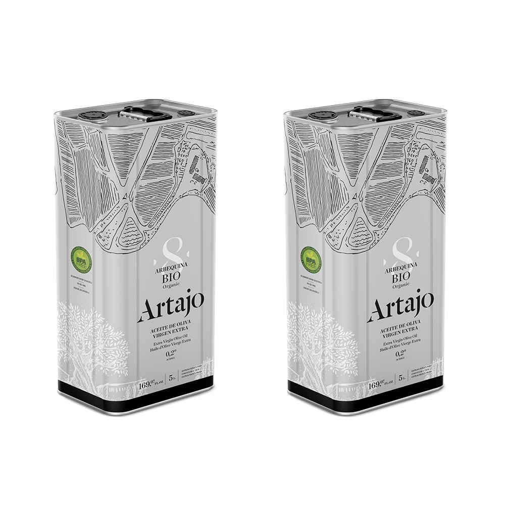 Artajo 8 Arbequina Bio Extra Virgin Olive Oil (5L CAN) - 100% Arbequina
