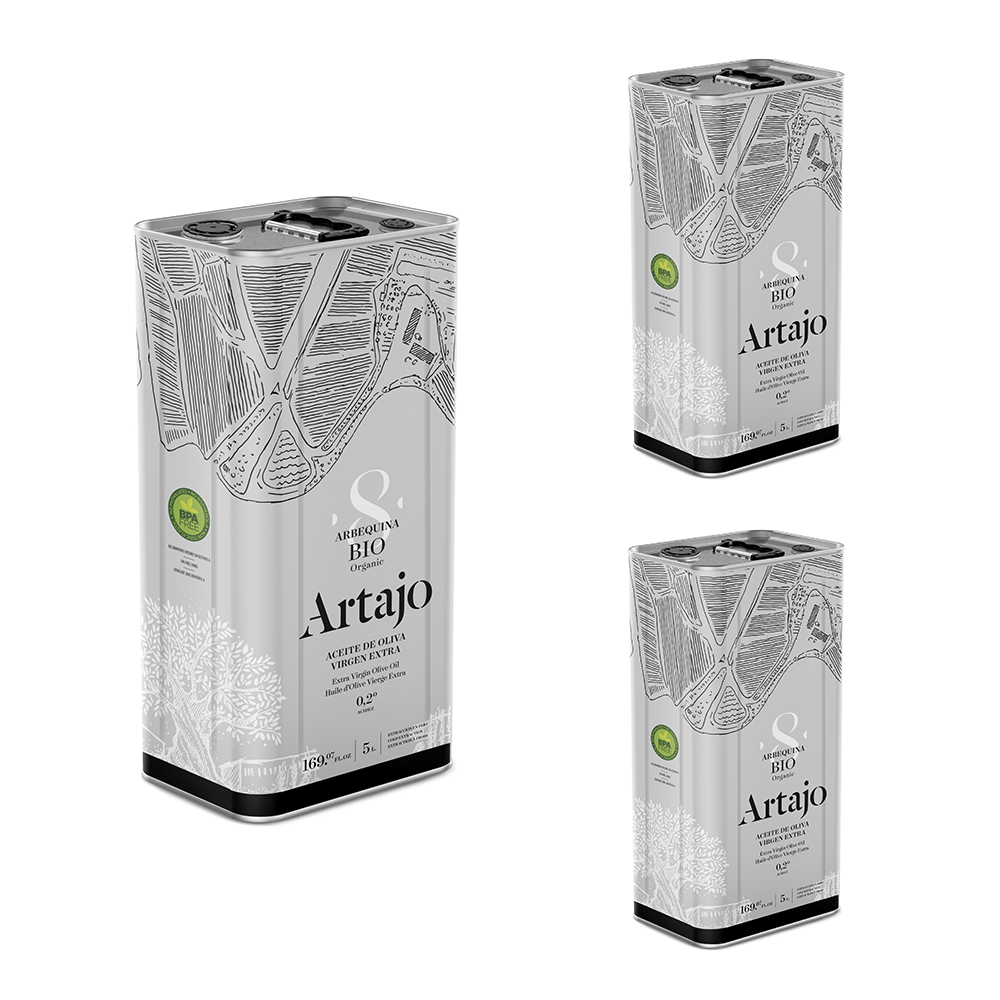 Artajo 8 Arbequina Bio Extra Virgin Olive Oil (5L CAN) - 100% Arbequina