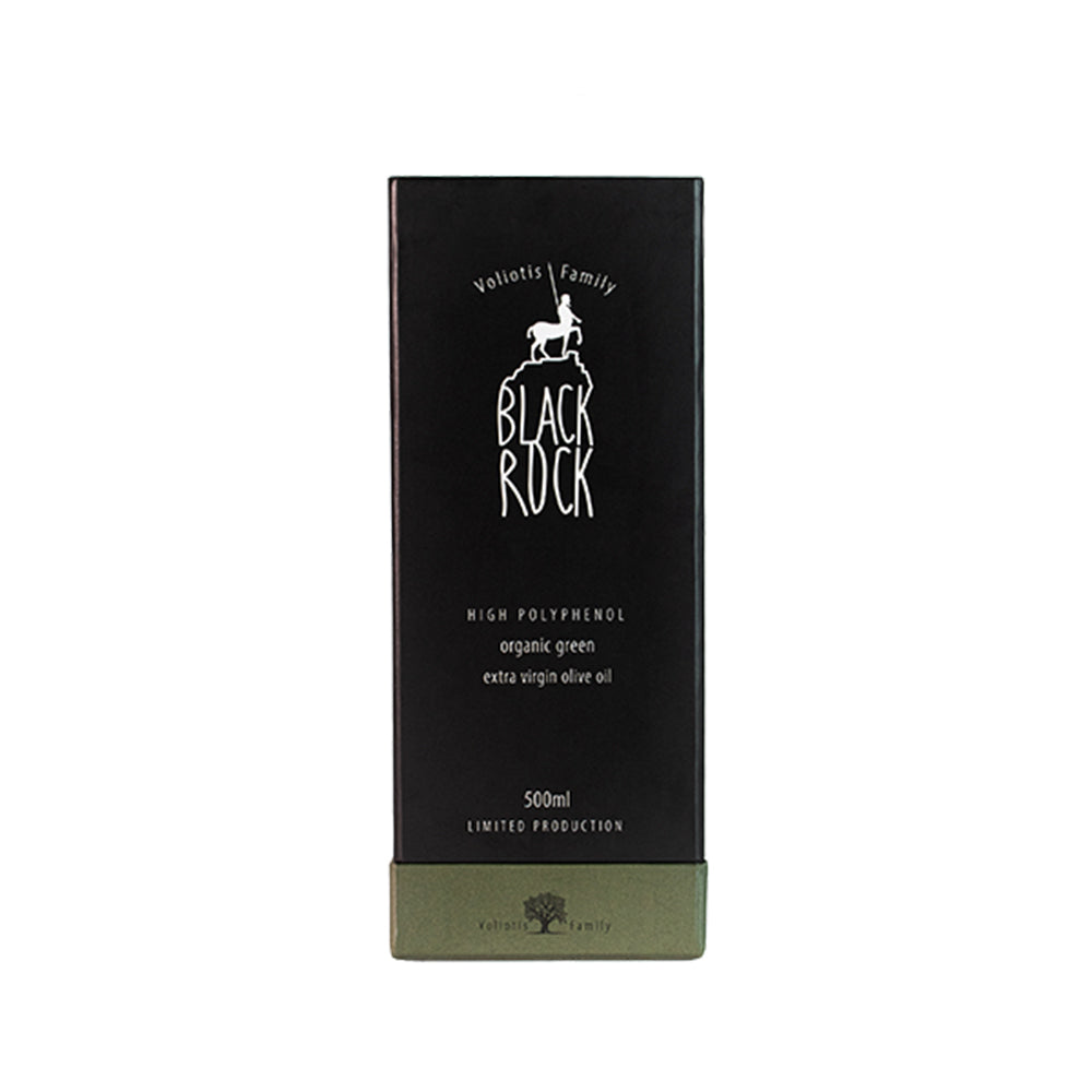 Voliotis Family 'BlackRock' Organic Extra Virgin Olive Oil (500ml) - 100% Amfissas - Unfiltered