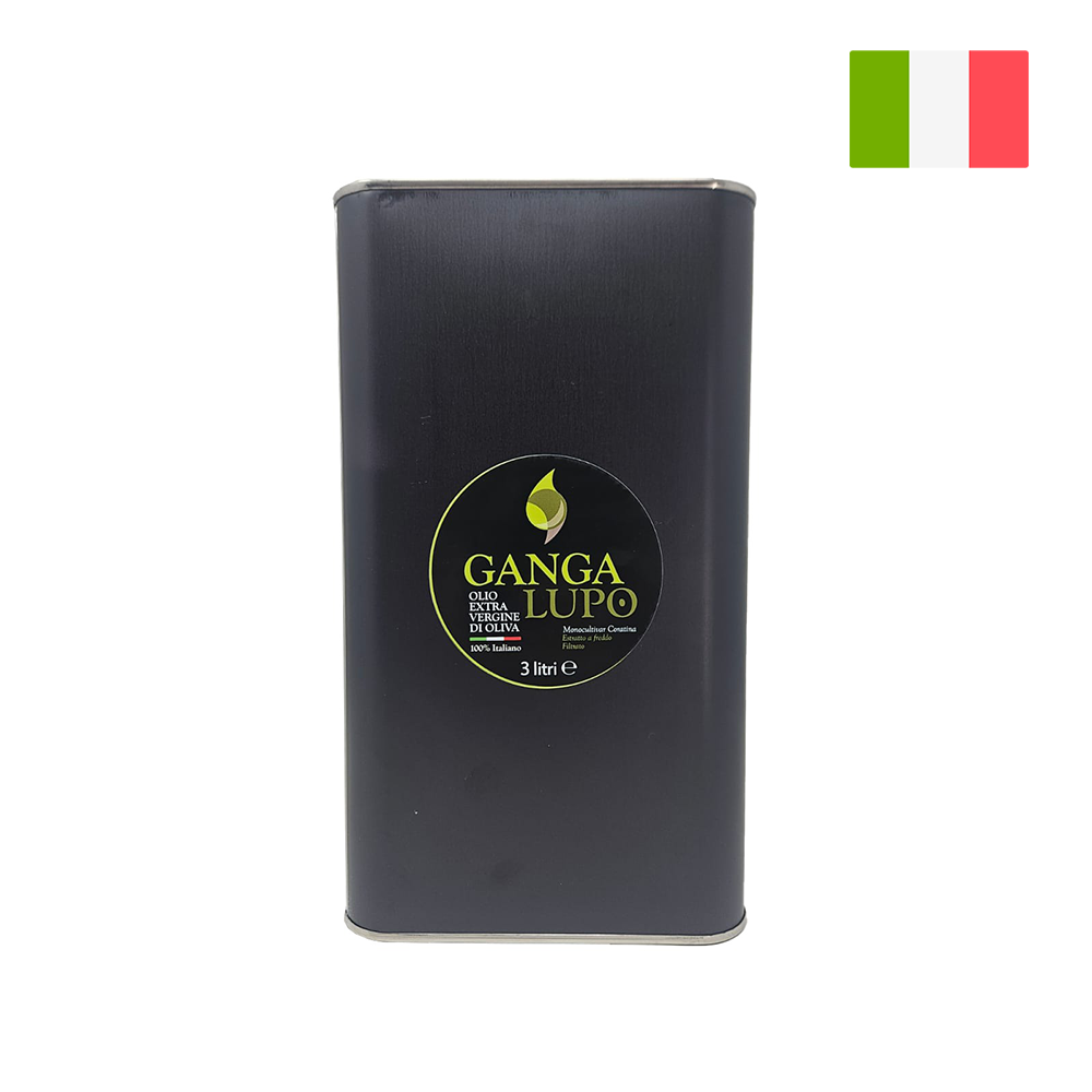 GangaLupo Extra Virgin Olive Oil (3L CAN) - 100% Coratina