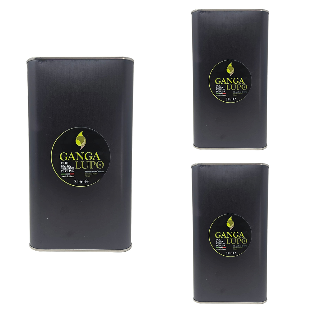 GangaLupo Extra Virgin Olive Oil (3L CAN) - 100% Coratina