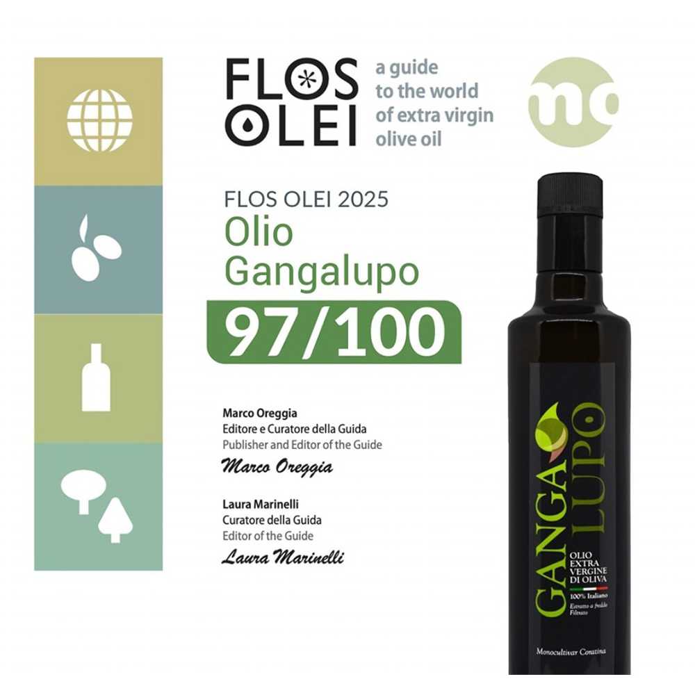 GangaLupo Extra Virgin Olive Oil (500ml) - 100% Coratina