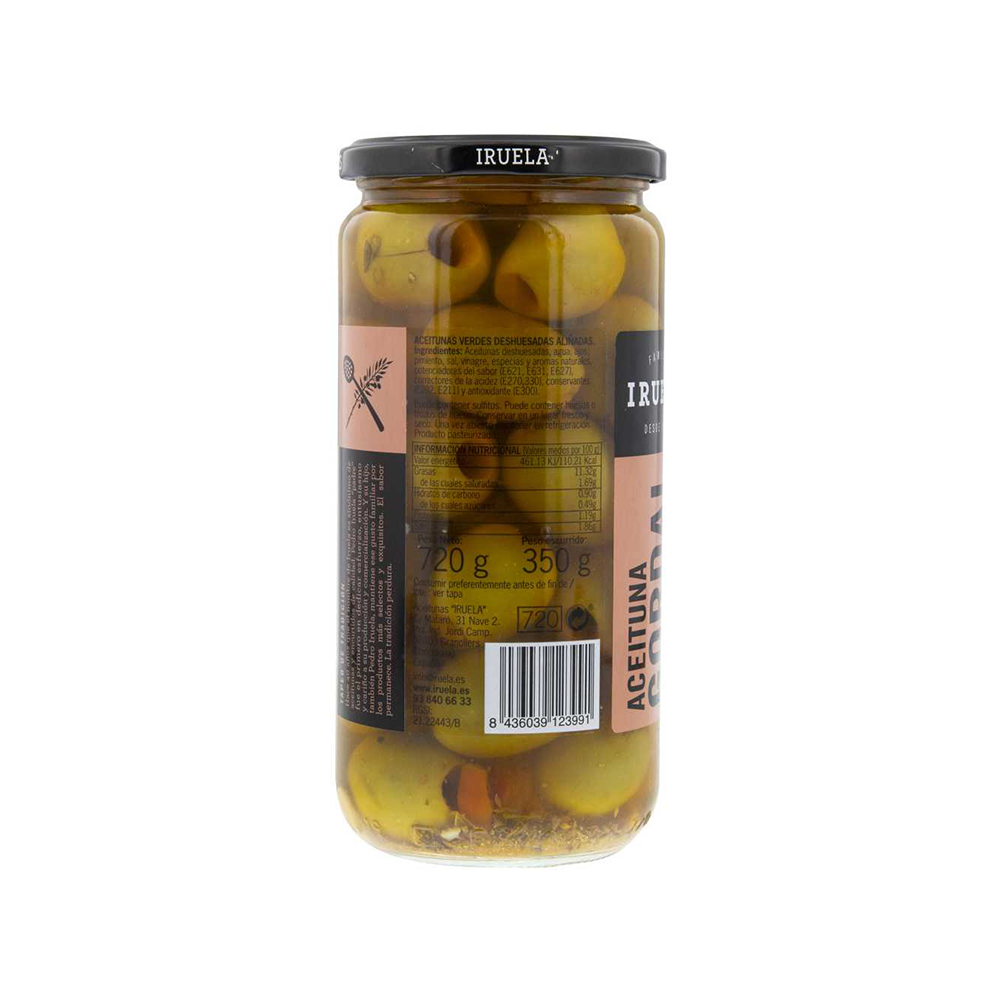 IRUELA - Gordal Olives 'Tejana' - Pitted (720g)