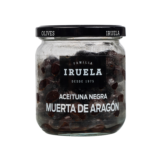 IRUELA - Aragón Black Olives - Unpitted (200g)