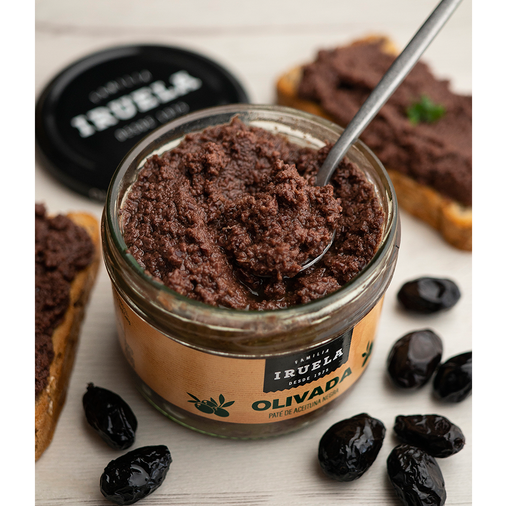 IRUELA - Black Olive Pâté - 'Olivada' - (200g)