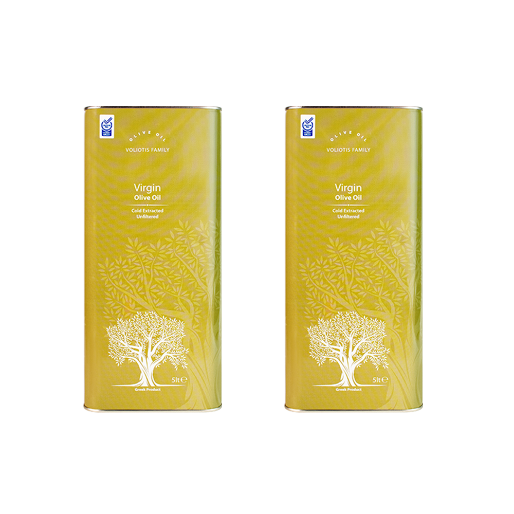 Voliotis Family Virgin Olive Oil (5L CAN) - 100% Amfissas - Unfiltered