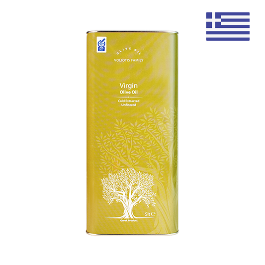 Voliotis Family Virgin Olive Oil (5L CAN) - 100% Amfissas - Unfiltered