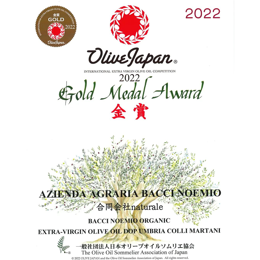 Bacci Noemio Organic Extra Virgin Olive Oil (500ml) – 100% Moraiolo