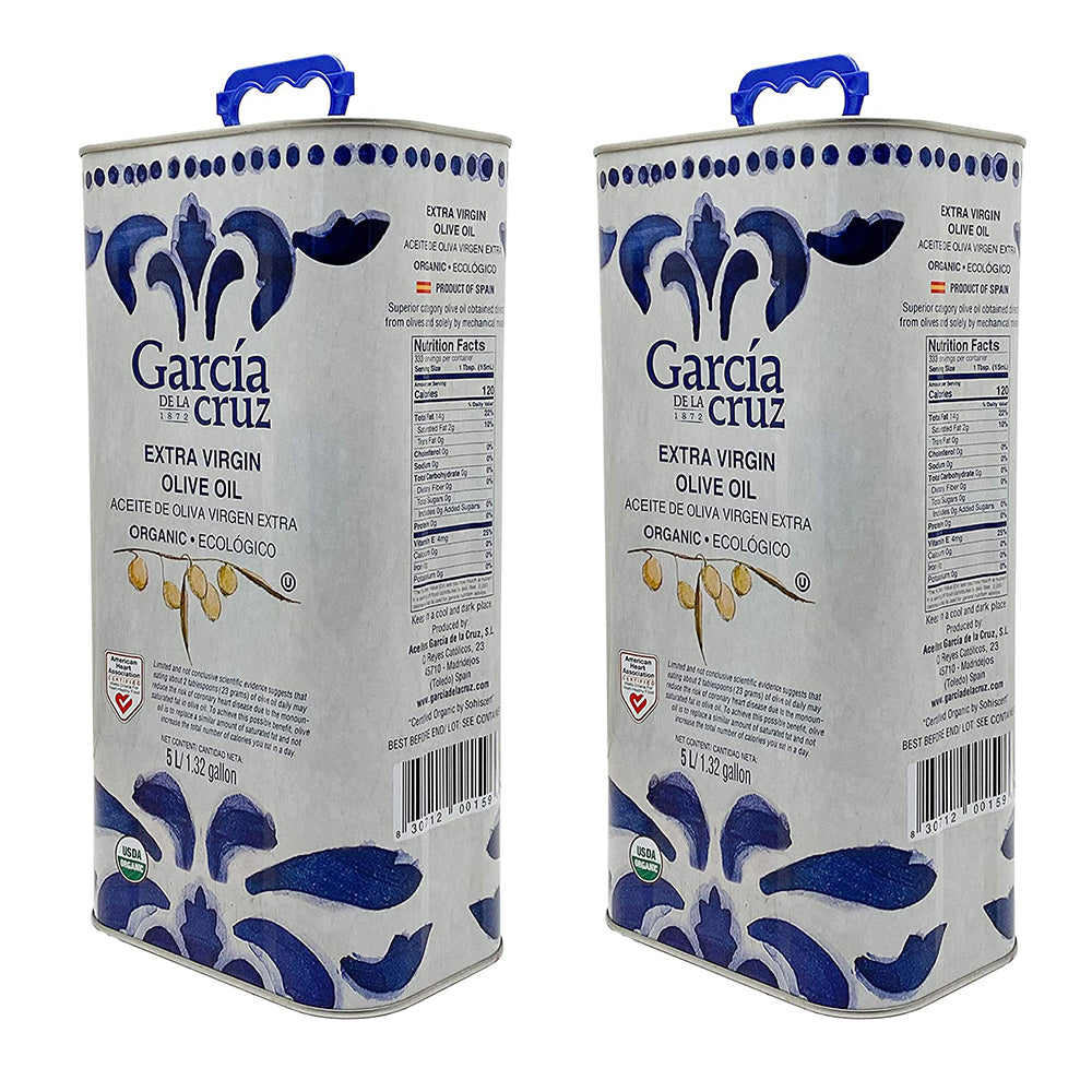 García de la Cruz Essential Organic Extra Virgin Olive Oil (5L CAN) - Picual & Arbequina Blend