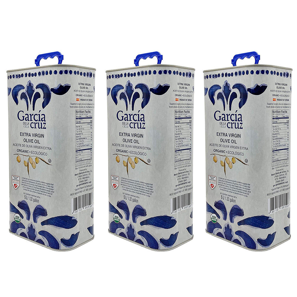 García de la Cruz Essential Organic Extra Virgin Olive Oil (5L CAN) - Picual & Arbequina Blend