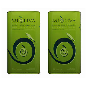 MiOliva Extra Virgin Olive Oil (5L CAN) - 95% Arbequina 5% Empeltre, Arróniz, Picual