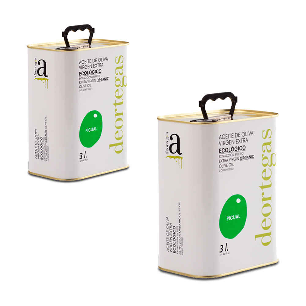 Deortegas Organic Extra Virgin Olive Oil (3L CAN) - 100% Picual