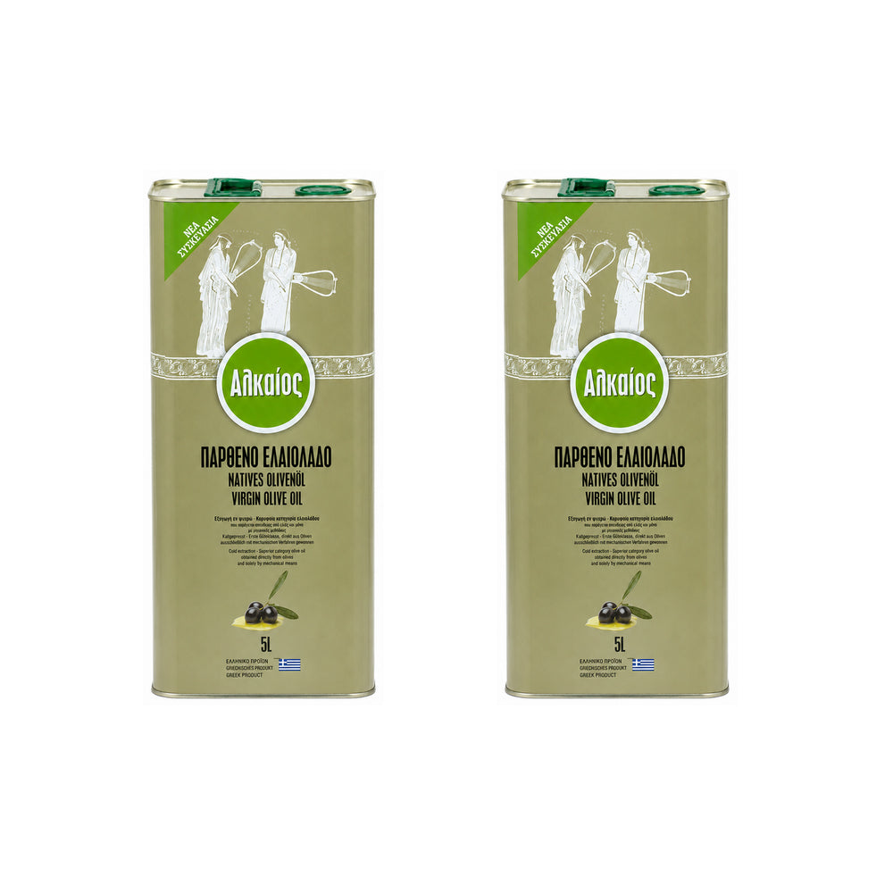 Papadellis Alkaios Virgin Olive Oil (5L CAN) - Kolovi & Adramytini Blend