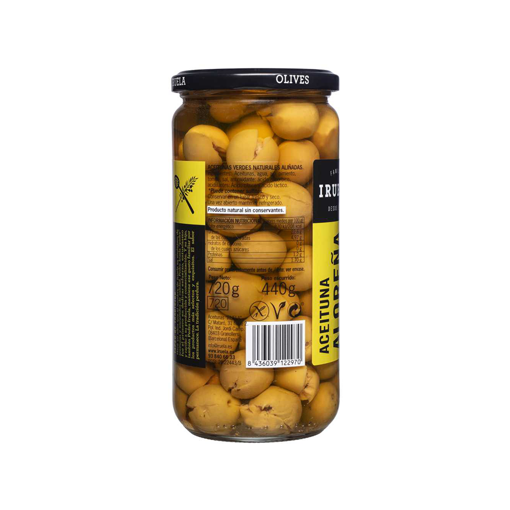 IRUELA - Alorena Olives - Unpitted (720g)