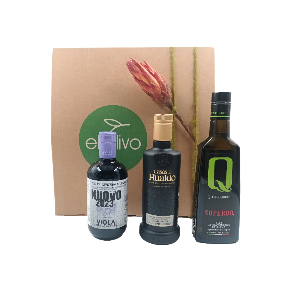 ‘The Best Of The Best’ Gift Box – Set of Premium Extra Virgin Olive Oils (3x500ml)