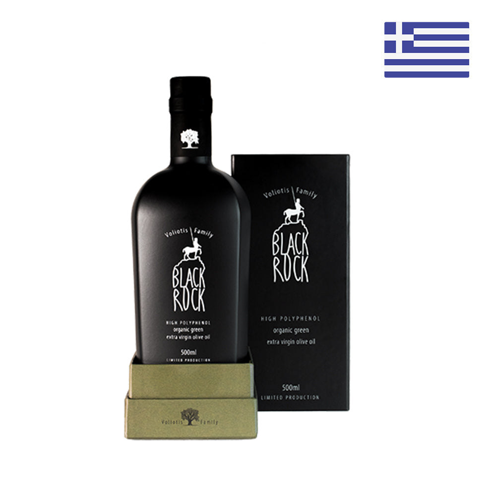Voliotis Family 'BlackRock' Organic Extra Virgin Olive Oil (500ml) - 100% Amfissas - Unfiltered