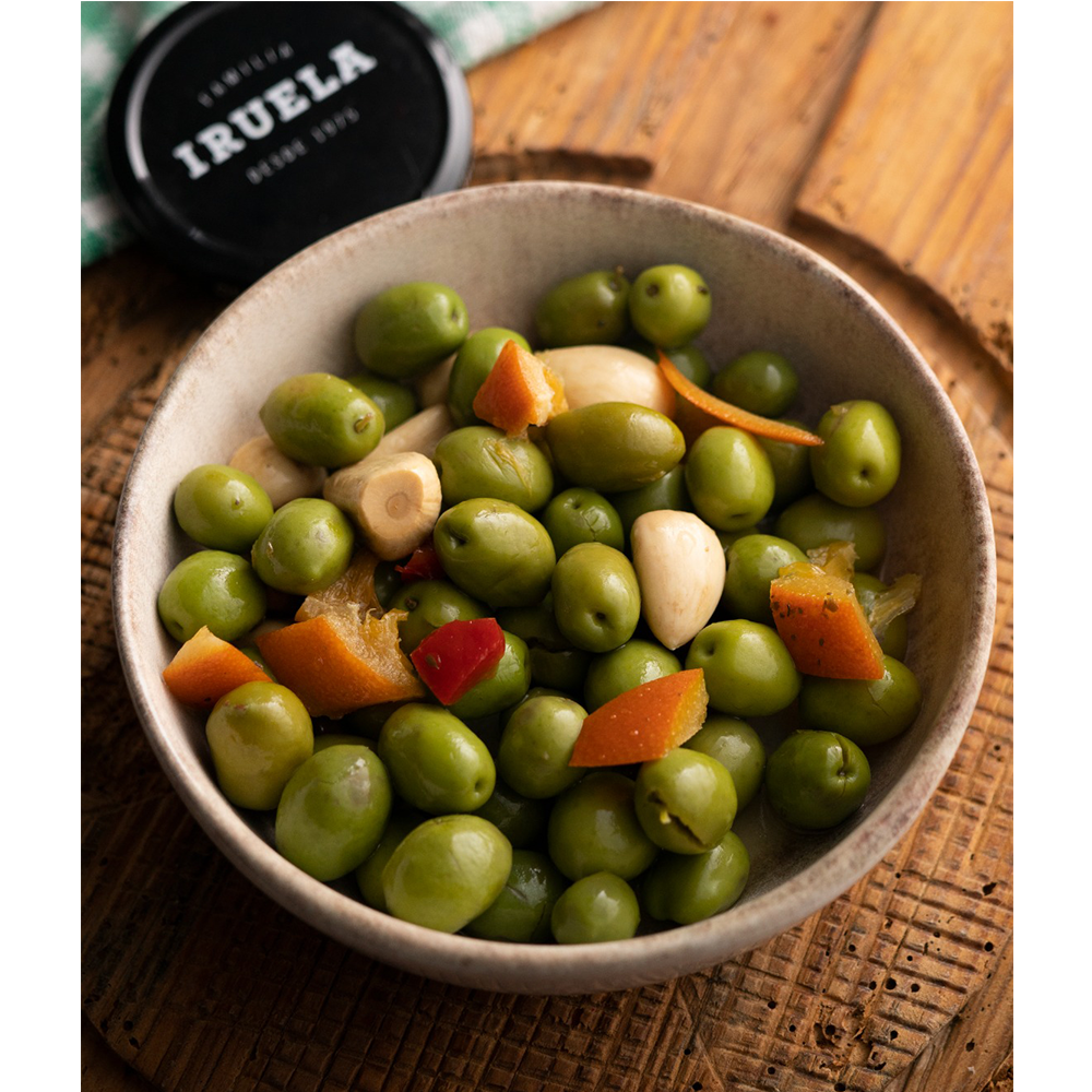 IRUELA - 'Chupadedos' Olives - Unpitted (370g)