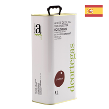 Load image into Gallery viewer, Deortegas Coupage Organic Extra Virgin Olive Oil (5L CAN) - Arbequina, Picual, Cornicabra &amp; Hojiblanca Blend
