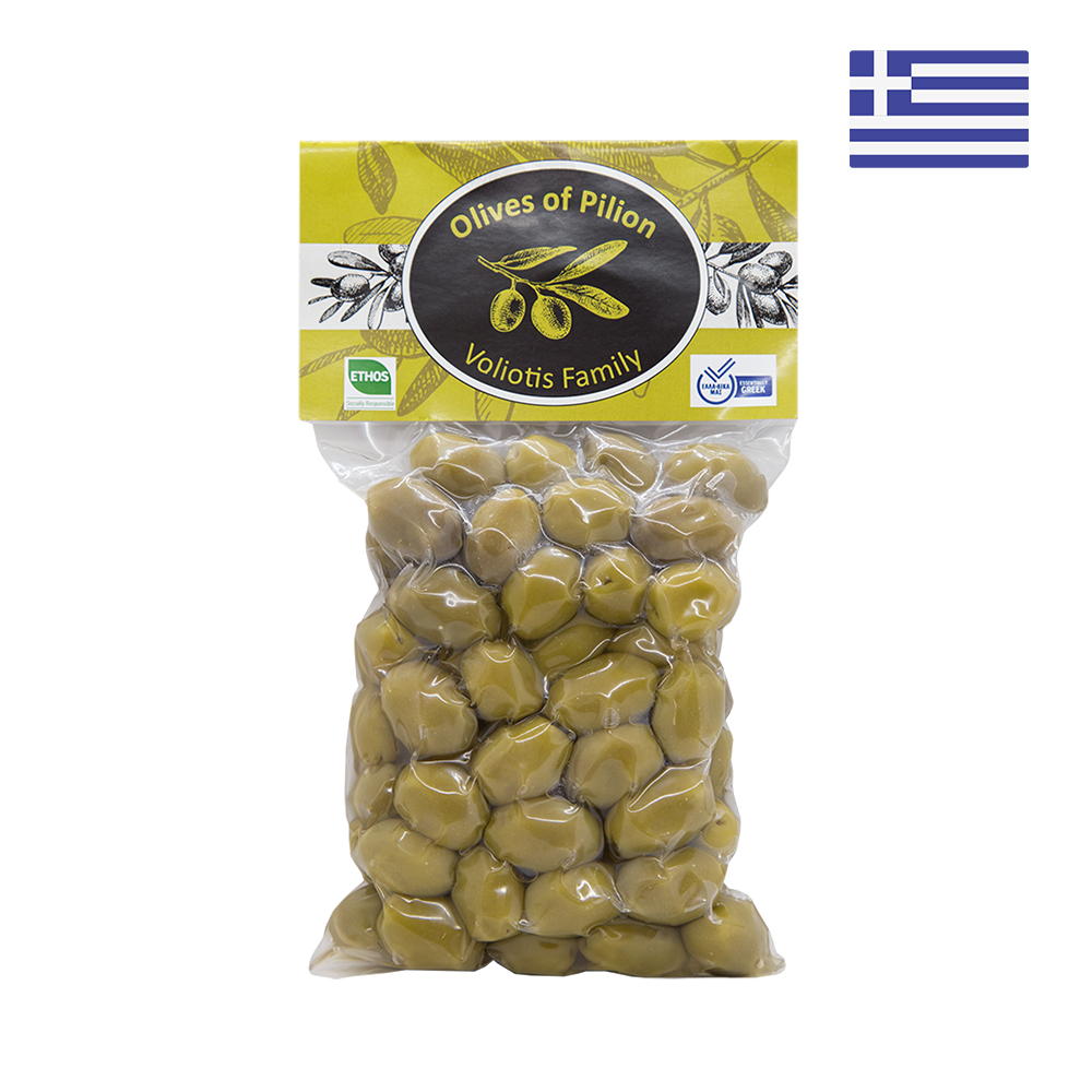 Voliotis Family - Green Olives - Unpitted (500g)