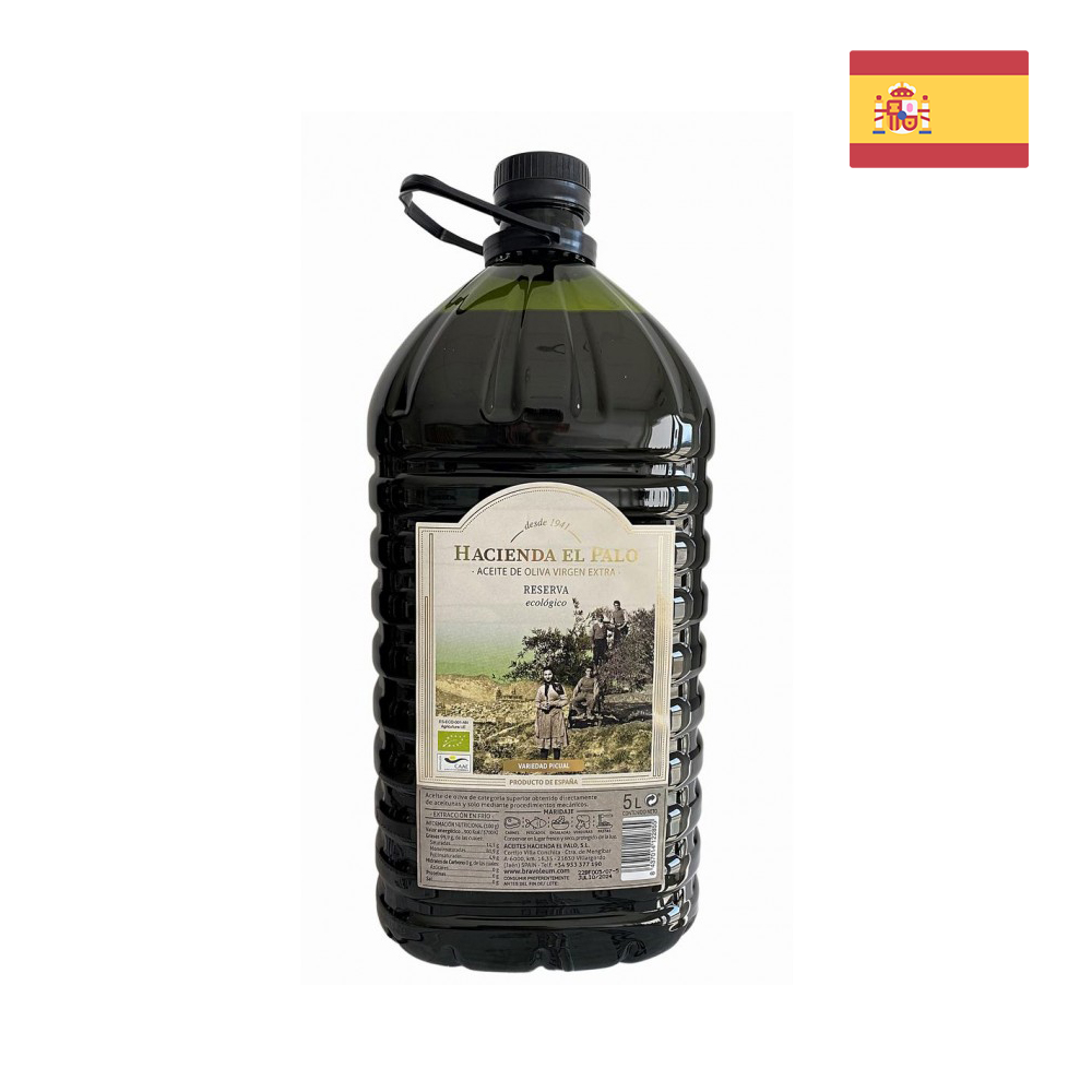Hacienda el Palo Reserva Organic Extra Virgin Olive Oil (5L PET) - 100% Picual