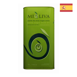 MiOliva Extra Virgin Olive Oil (5L CAN) - 95% Arbequina 5% Empeltre, Arróniz, Picual