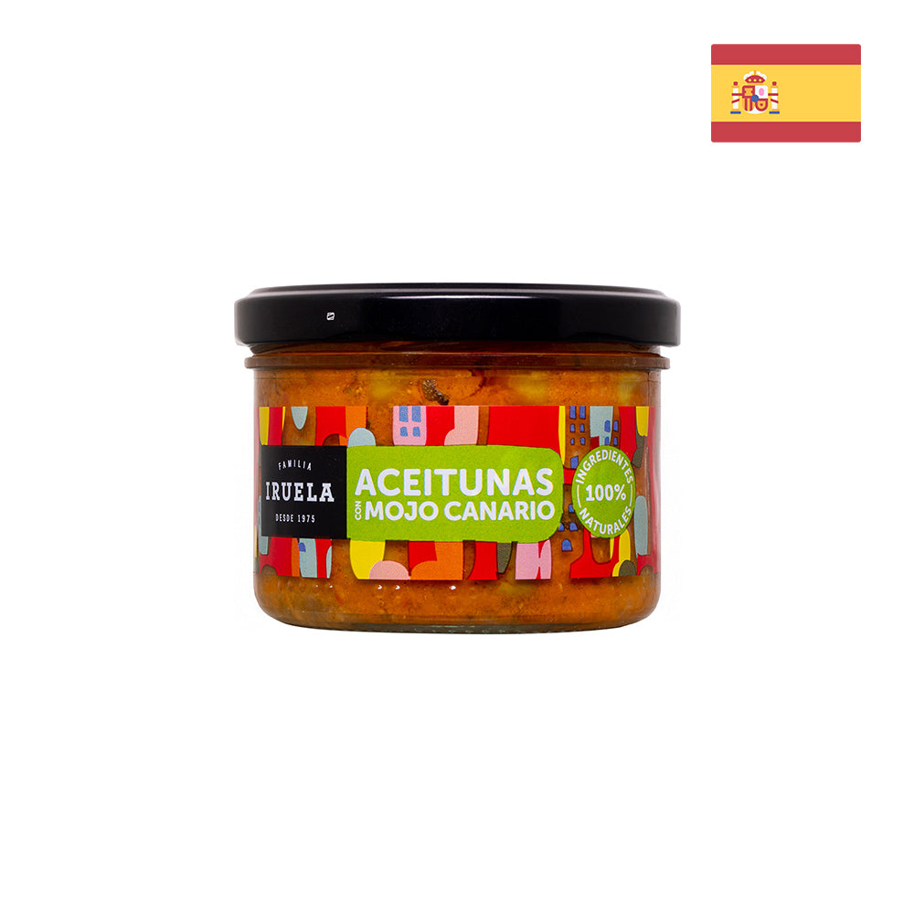 IRUELA - Mojo Canario Olives - Pitted (200g)