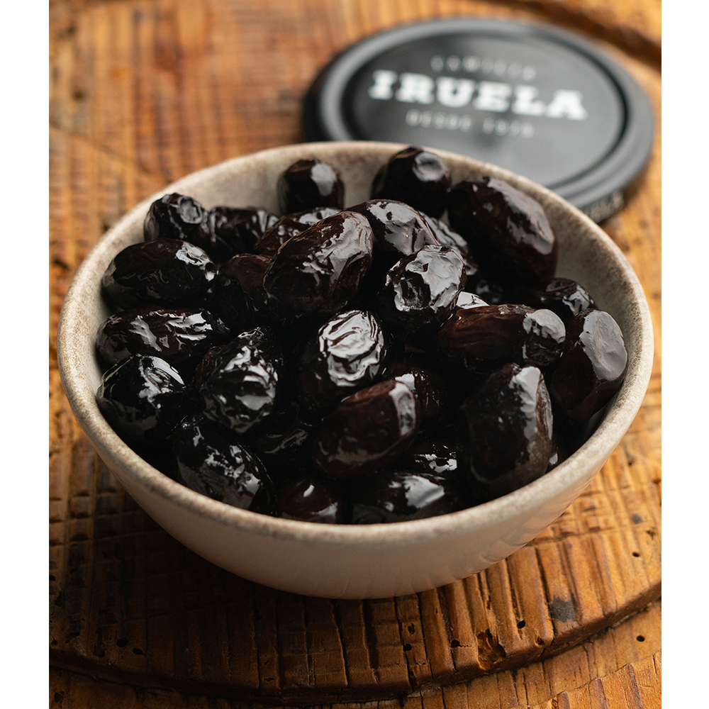 IRUELA - Aragón Black Olives - Unpitted (200g)