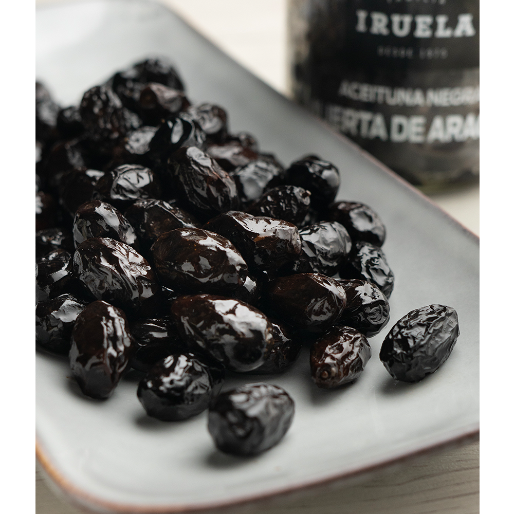 IRUELA - Aragón Black Olives - Unpitted (200g)