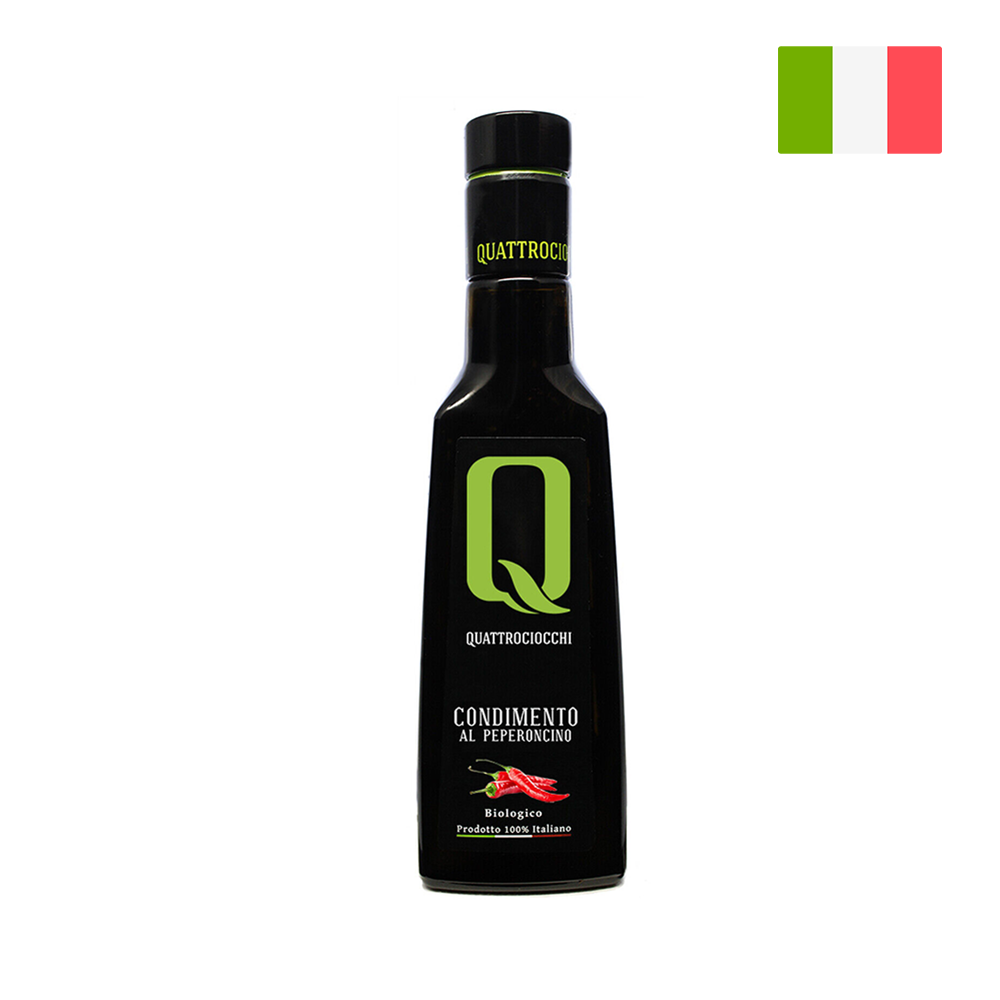 Quattrociocchi Chilli Pepper Infused Bio Extra Virgin Olive Oil (250ml)