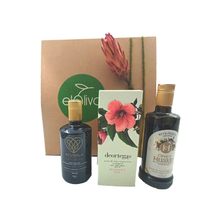 Load image into Gallery viewer, Organic Essentials Gift Box – Set of Premium Organic Extra Virgin Olive Oils (3x500ml)
