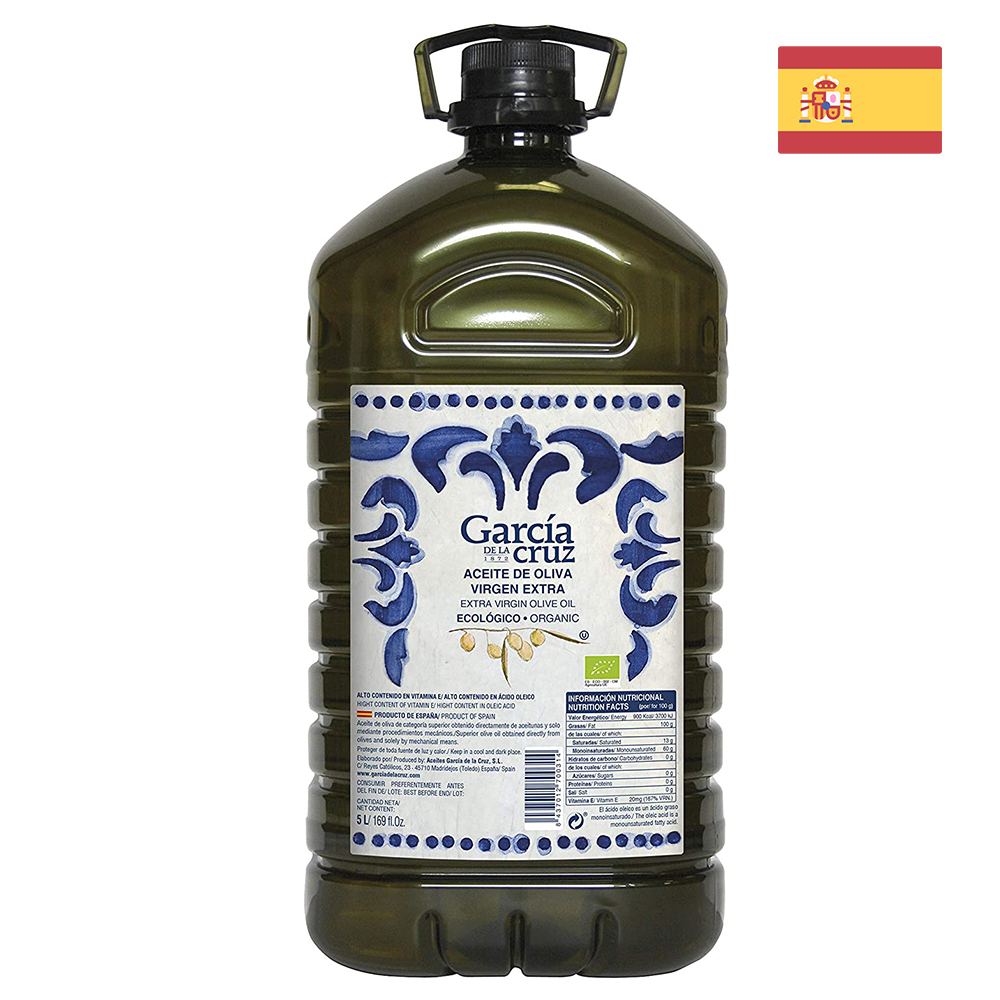 García de la Cruz Essential Organic Extra Virgin Olive Oil (5L PET) - Picual & Arbequina Blend