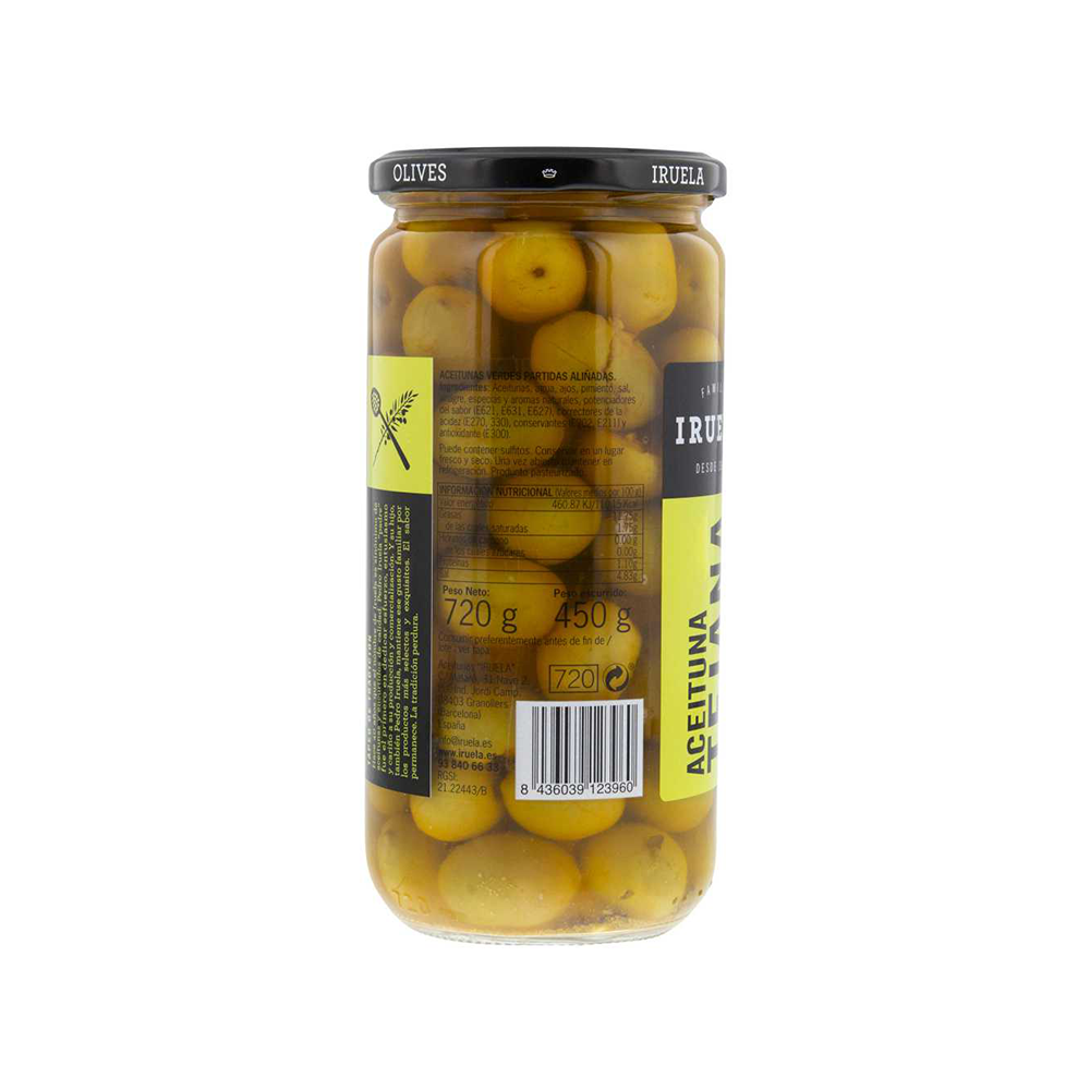 IRUELA - Tejana Olives - Unpitted (720g)