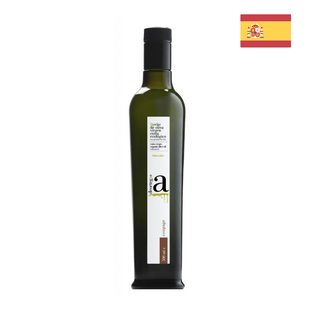 Deortegas Coupage Organic Extra Virgin Olive Oil (500 ml) - Arbequina, Picual, Cornicabra & Hojiblanca Blend