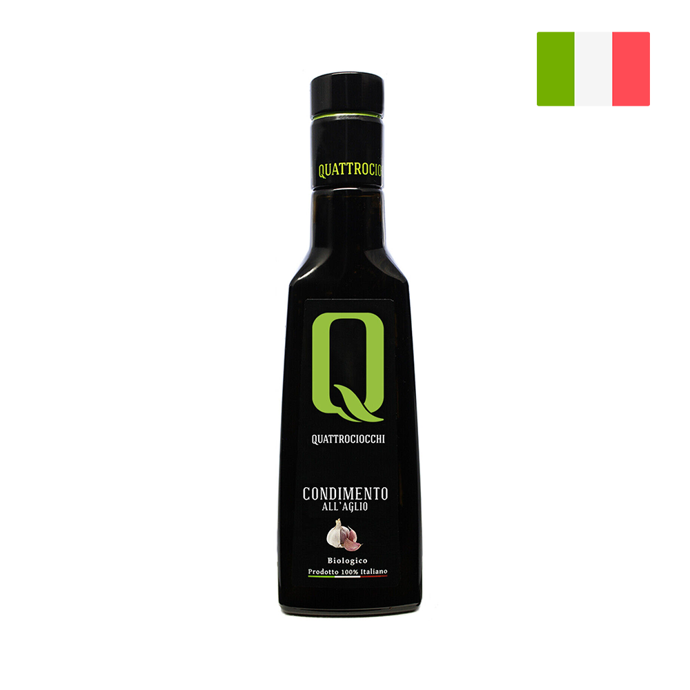 Quattrociocchi Garlic Infused Bio Extra Virgin Olive Oil (250ml)