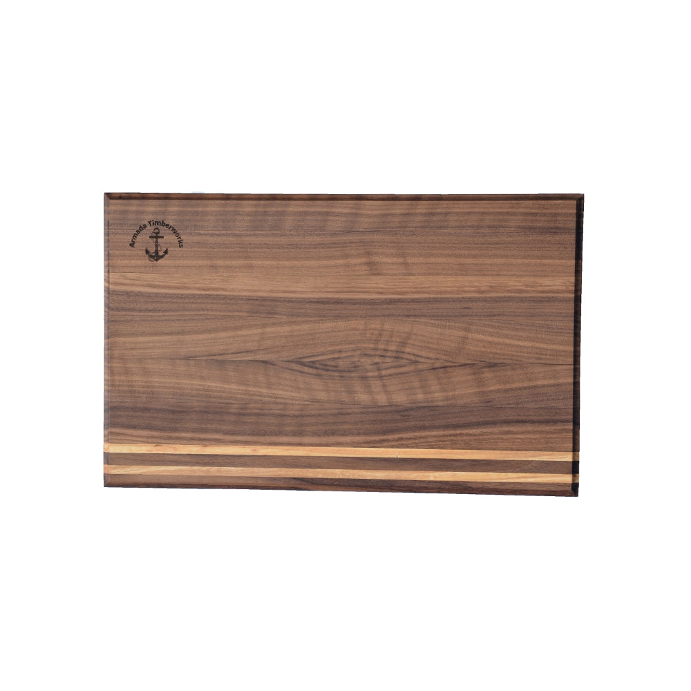 Armada Timberworks Walnut & Ash Face Grain Cutting Board