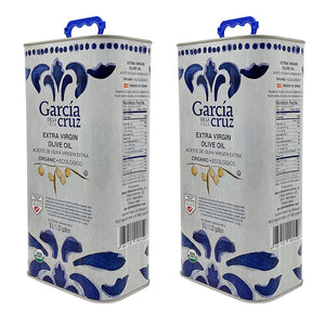 García de la Cruz Essential Organic Extra Virgin Olive Oil (5L CAN) - 70% Picual, 30% Arbequina