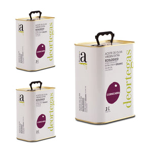 Deortegas Organic Extra Virgin Olive Oil (3L CAN) - 100% Cornicabra